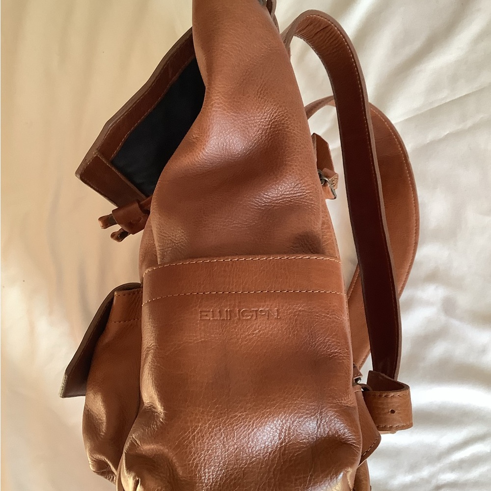 Brown Leather Backpack - image 6